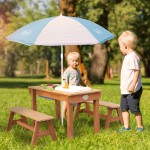 Masuta picnic cu bancute copii Dennis- Spatiu de joaca Linda pentru Gradina - Masa multifunctionala gradina din lemn cu bucatarie de joaca cu apa si nisip Axi Masuta picnic cu bancute copii Dennis- Spatiu de joaca Linda pentru Gradina - Masa multifunctionala gradina din lemn cu bucatarie de joaca cu apa si nisip Axi